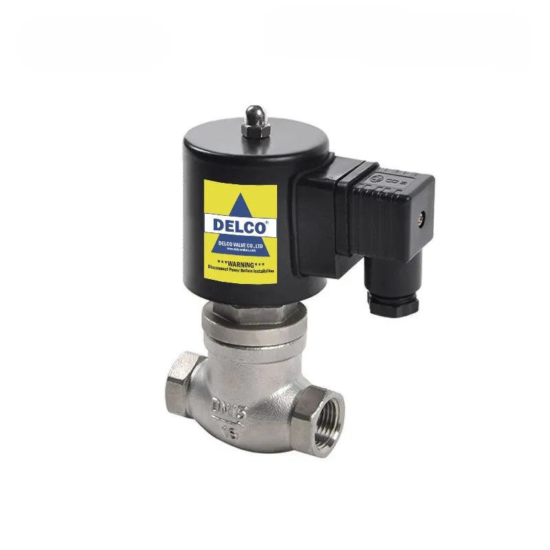 Válvula solenoide de vapor de alta temperatura con pistón de acero inoxidable DN15-DN100 200°C 40Bar 1