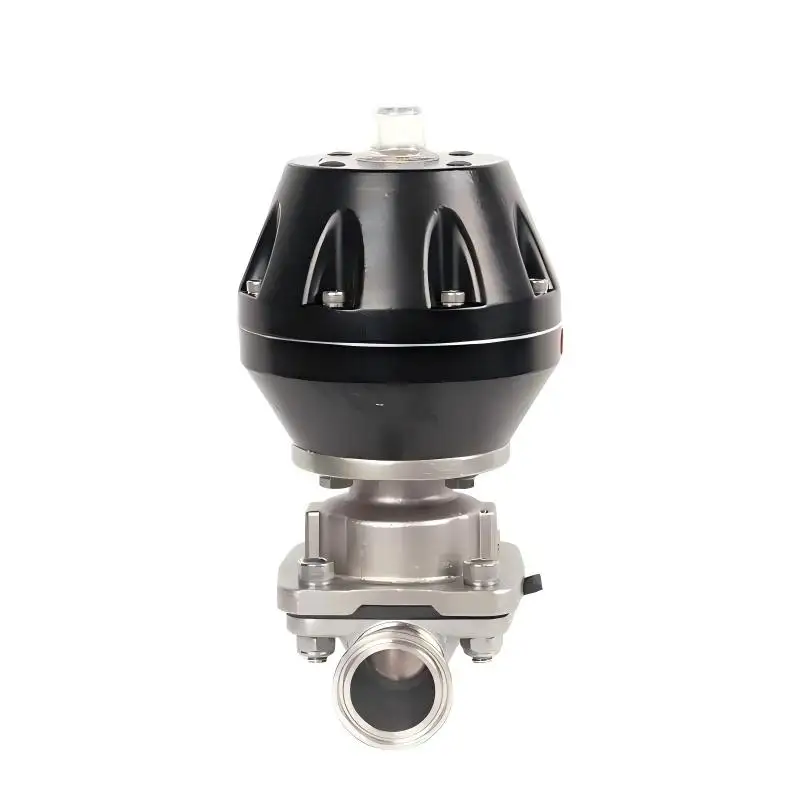 Katup Diafragma Sanitasi Pneumatik Baja Tahan Karat – Tri-Clamp (Tipe GEMU) Katup Kontrol Higienis 1