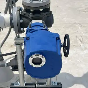 Explosion Proof Electric Actuated 3 Way Ball Valve 1
