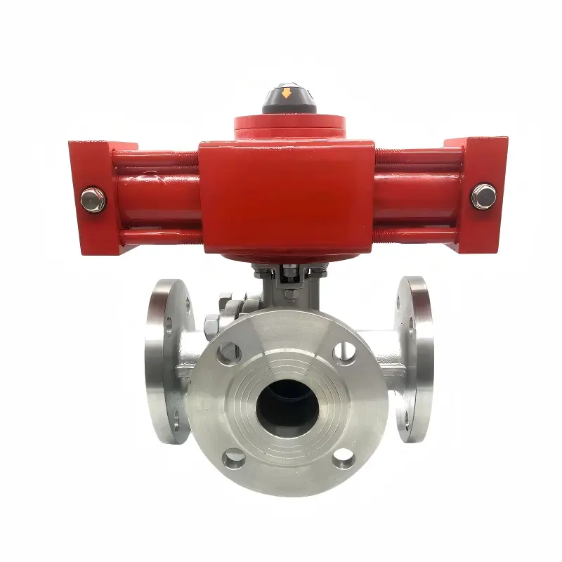 Valvola a sfera a 3 vie DELCO MYD-3TF | Idraulica in acciaio inox